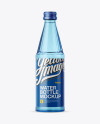 330ml Blue Glass Water Bottle Mockup 330ml Blue Glass Water Bottle Mockup