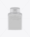 Plastic Pills Bottle Mockup - Front View (High-Angle Shot)