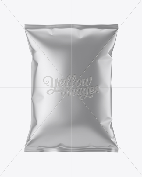 Matte Metallic Snack Package Mockup