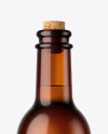 Amber Glass Bottle Mockup