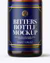 Amber Glass Bottle Mockup