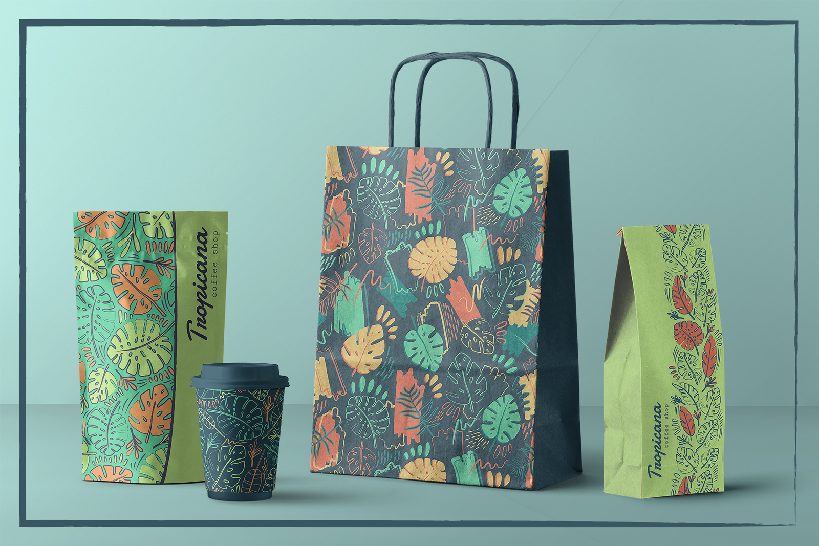 Crazy Tropics. 12 Patterns Set Crazy Tropics. 12 Patterns Set