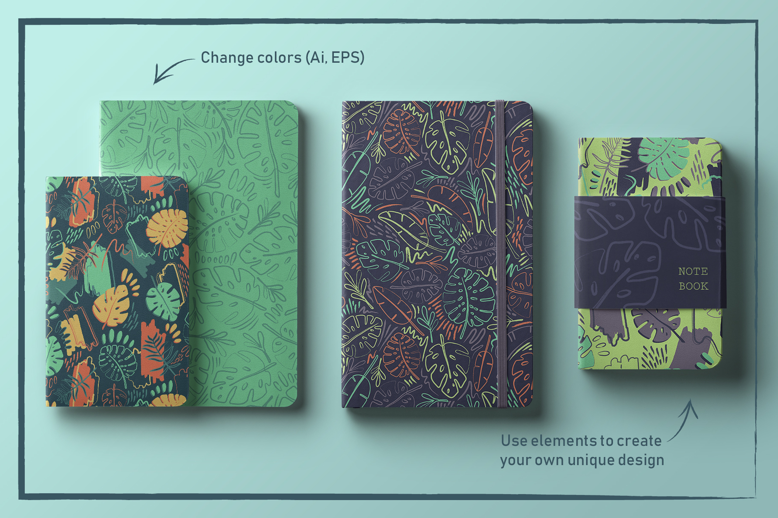 Crazy Tropics. 12 Patterns Set Crazy Tropics. 12 Patterns Set