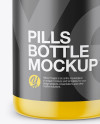 Matte Plastic Pills Bottle Mockup