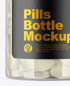 Clear Pills Bottle Mockup