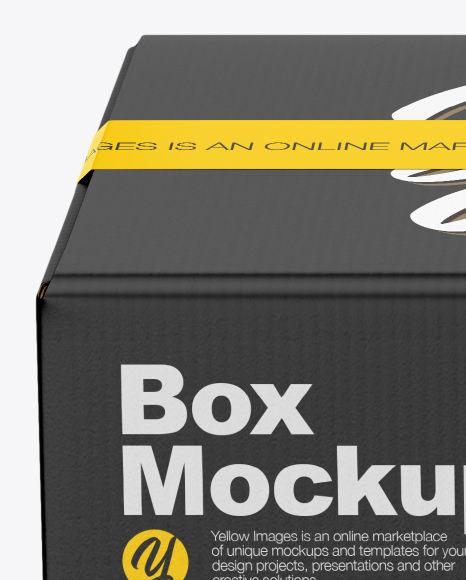 Box w/ Duct Tape Mockup