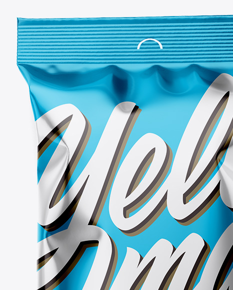 Metallic Snack Package Mockup