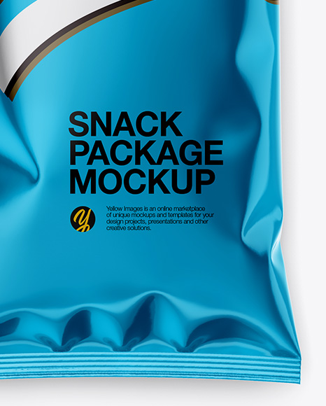 Metallic Snack Package Mockup