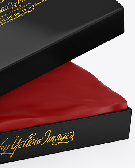 Glossy Gift Box Mockup