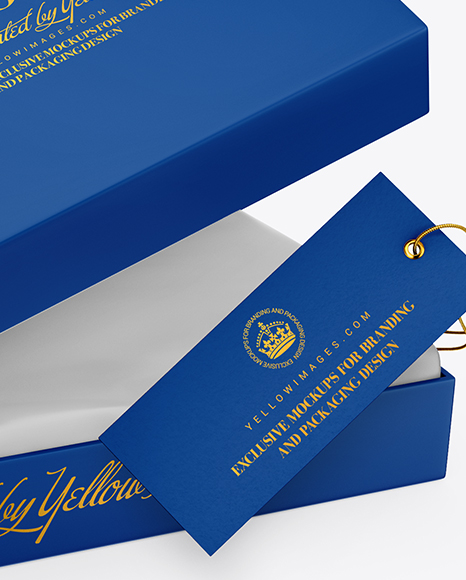 Matte Gift Box Mockup