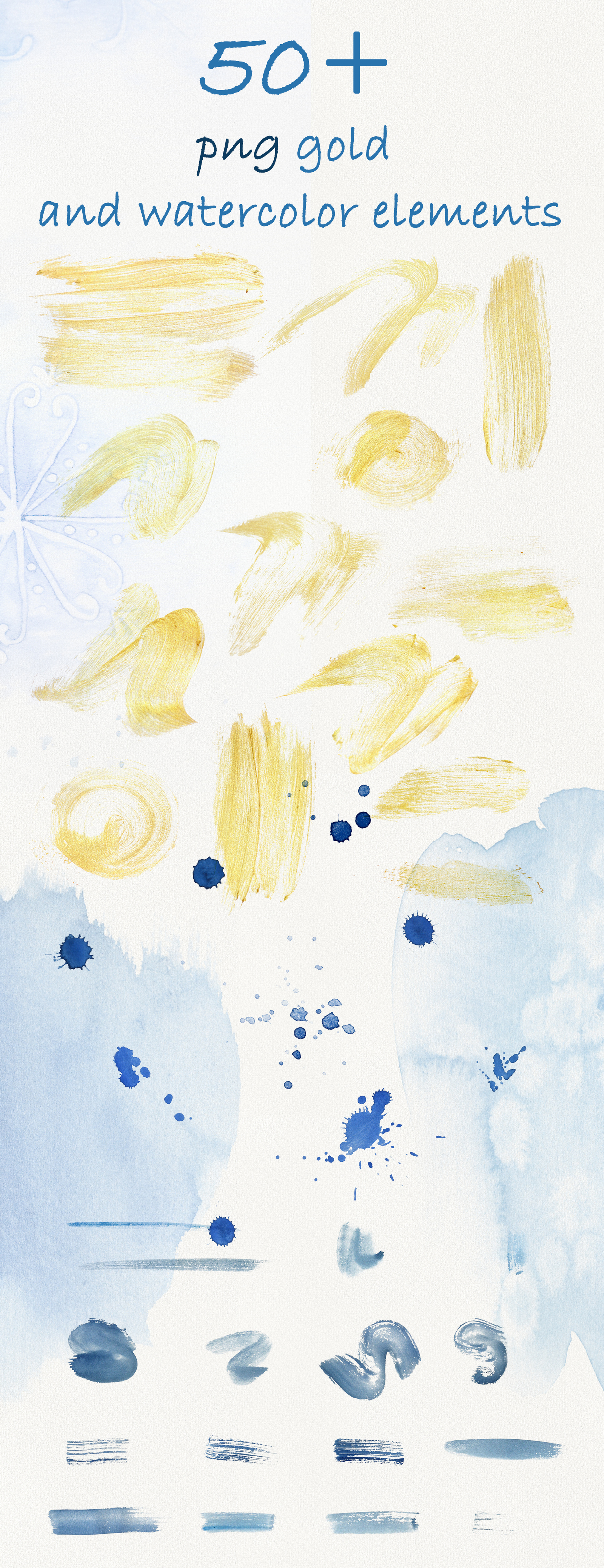 First snow. Watercolor set First snow. Watercolor set