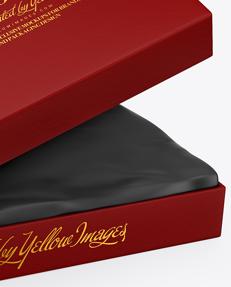 Textured Gift Box Mockup