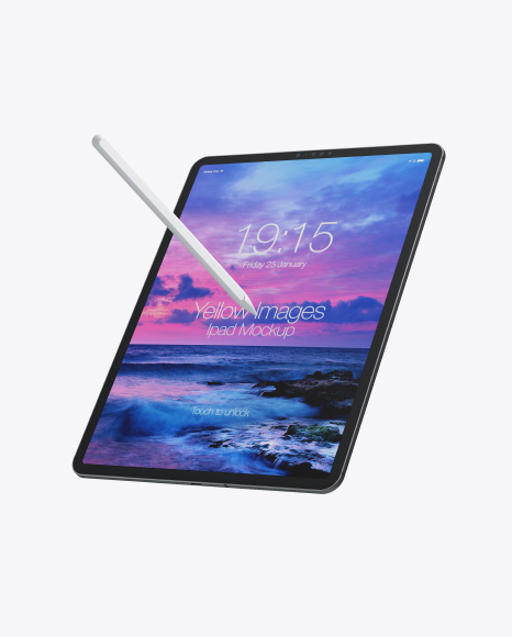 Ipad Pro with Pencil Mockup