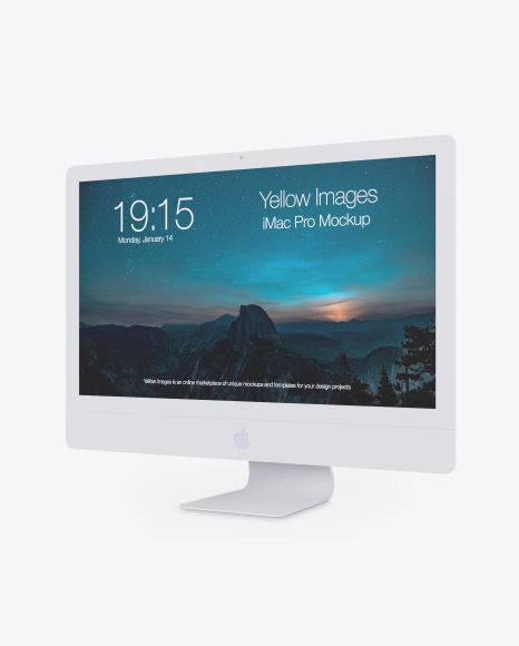 Clay iMac Pro Mockup