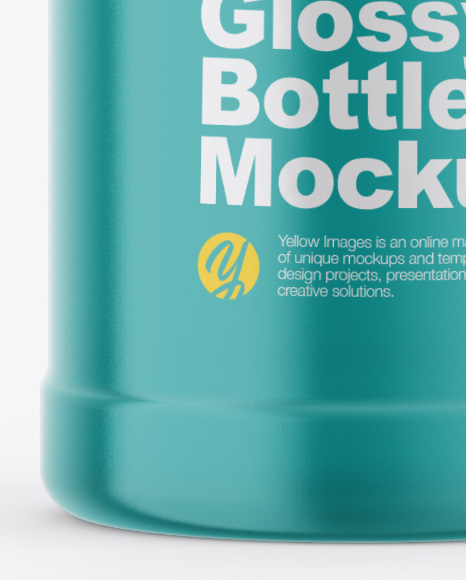 Bottle in Shrink Sleeve Mockup