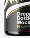 Amber Dropper Bottle Mockup