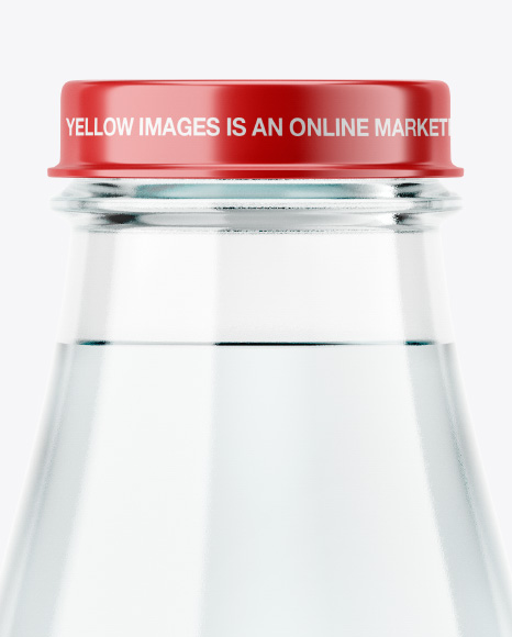 Glass Water Bottle Mockup