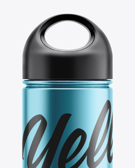 Metallic Bottle Mockup