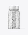 Clear Pills Bottle Mockup