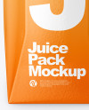 200ml Glossy Juice Carton Package Mockup