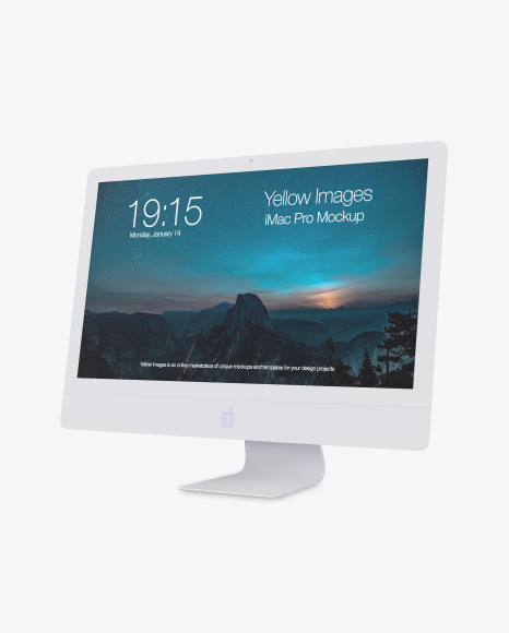 Clay iMac Pro Mockup