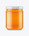 Clear Glass Honey Jar Mockup