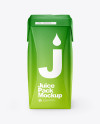 200ml Matte Juice Carton Package Mockup