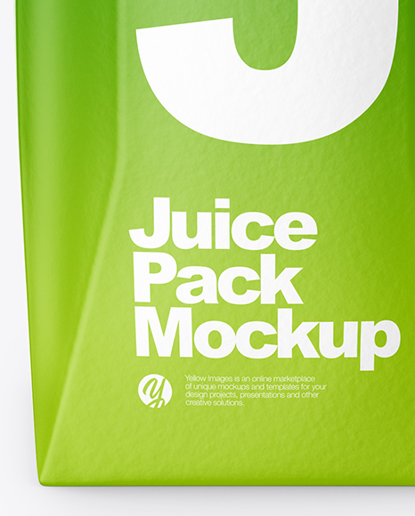 200ml Matte Juice Carton Package Mockup