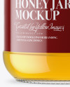 Clear Glass Honey Jar Mockup