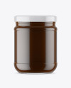 Clear Glass Honey Jar Mockup