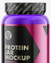 Clear Protein Jar Mockup