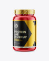 Metallic Protein Jar Mockup