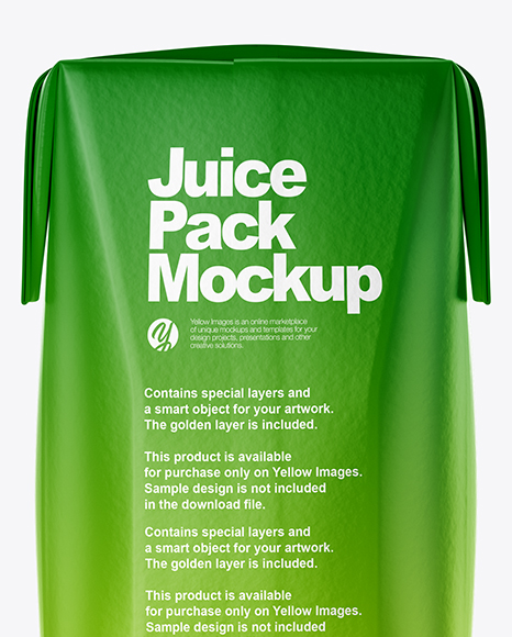 200ml Matte Juice Carton Package Mockup