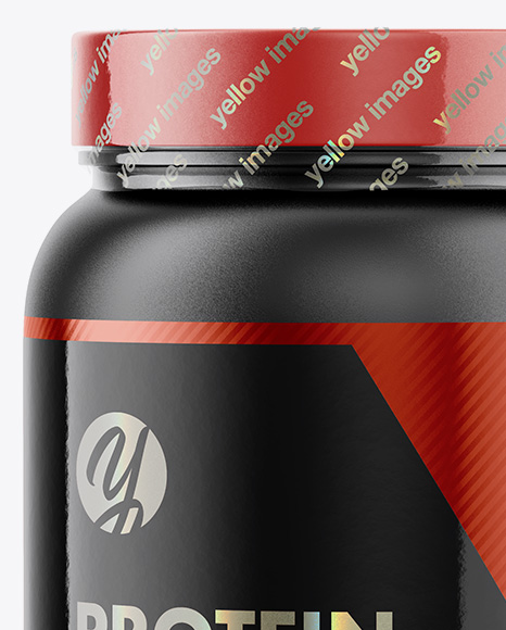 Matte Protein Jar Mockup