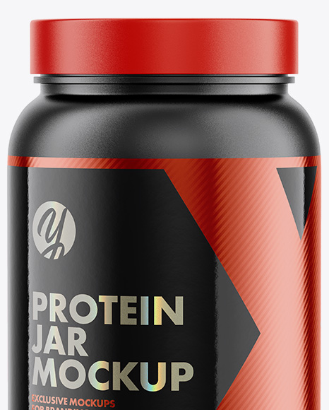 Matte Protein Jar Mockup