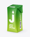 200ml Matte Juice Carton Package Mockup