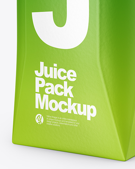 200ml Matte Juice Carton Package Mockup