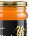 Clear Glass Honey Jar Mockup