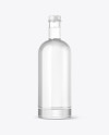 Clear Glass Bottle Mockup