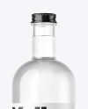 Clear Glass Bottle Mockup