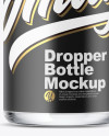 Clear Glass Dropper Bottle Mockup