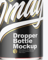 Clear Glass Dropper Bottle Mockup