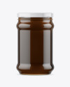 Clear Glass Honey Jar Mockup