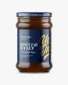 Clear Glass Honey Jar Mockup