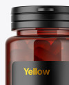 Amber Pills Bottle Mockup