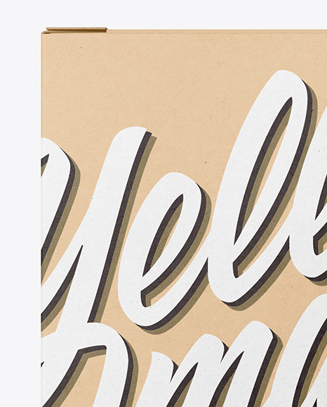 Kraft Paper Box Mockup