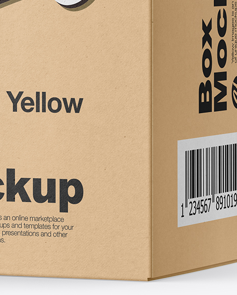 Kraft Paper Box Mockup