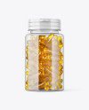 Clear Fish Oil Bottle Mockup