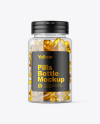 Clear Fish Oil Bottle Mockup