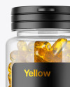 Clear Fish Oil Bottle Mockup